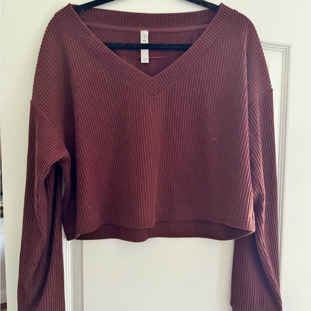 Alo Yoga Maroon Sweater